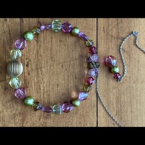 Artisan made choker beaded necklace